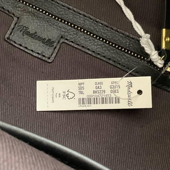 ❤️FLASH SALE❤️Madewell Lorimer Black Leather Backpack NWT - Picture 11 of 16